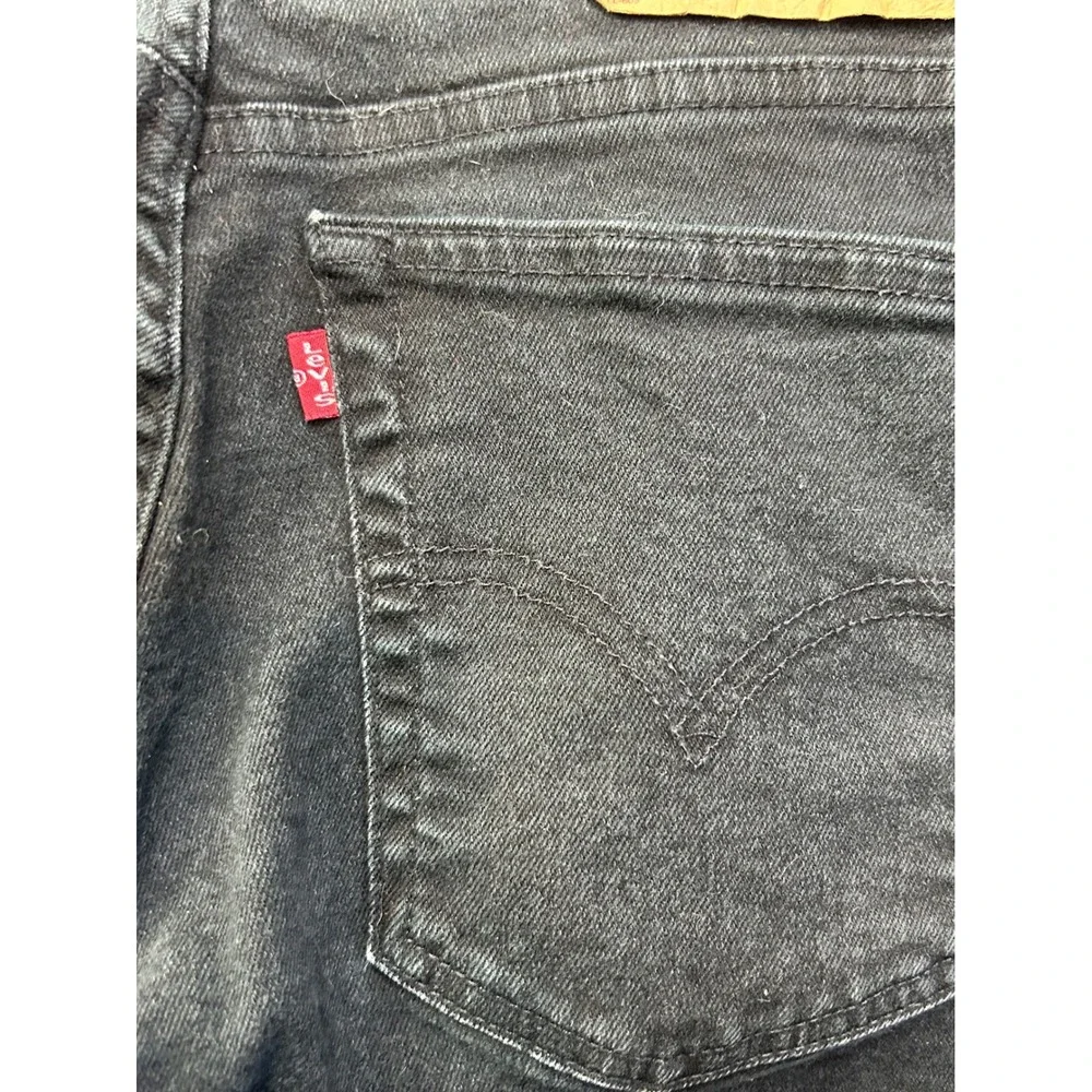 Levi's Jeans‎ Women 12 Reg Black 550 Relaxed Fit Tapered Leg High Rise Denim
